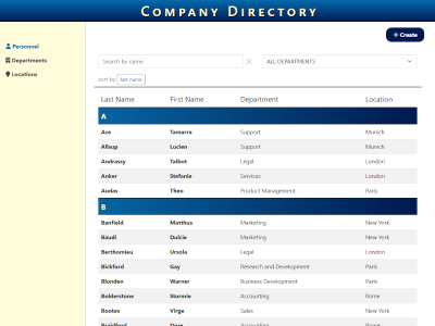 company directory app